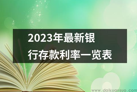 2023年农行存款利率